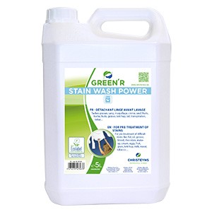GREEN R STAIN WASH POWER d&eacute;tachant textile (Bidon 5 lt) 