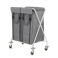 Chariot de ramassage pliable pour linge avec sacs (2 x 110 lt) 