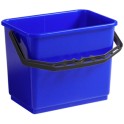 Seau plastique bleu 12lt chariot ALPHA