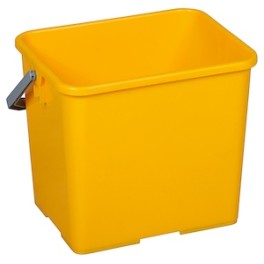 Seau plastique jaune 6 lt