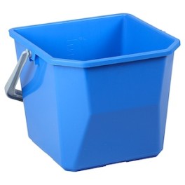 Seau plastique bleu 15 lt