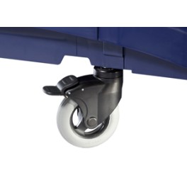 Roue souple 125 mm IDEABASE/ECOGREEN pour chariot avec frein