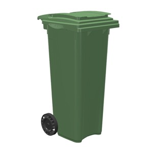 Container 2 roues, 140 lt Vert