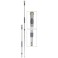 Manche télescopique aluminium 102-184 cm (gris-vert)