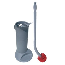 Brosse WC ergonomique avec manche et support UNGER + 1 brosse de rech