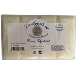 Savon de Marseille 200 gr (lot de 4 savons) 