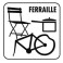 Autocollant FERRAILLE p/container 30 x 30 cm