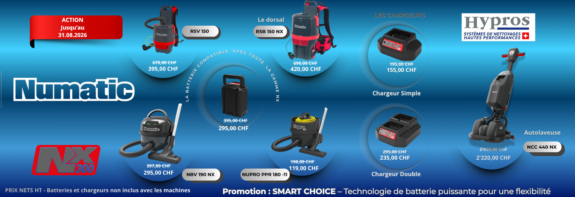 Promo NUMATIC jusqu'au 31.08.26