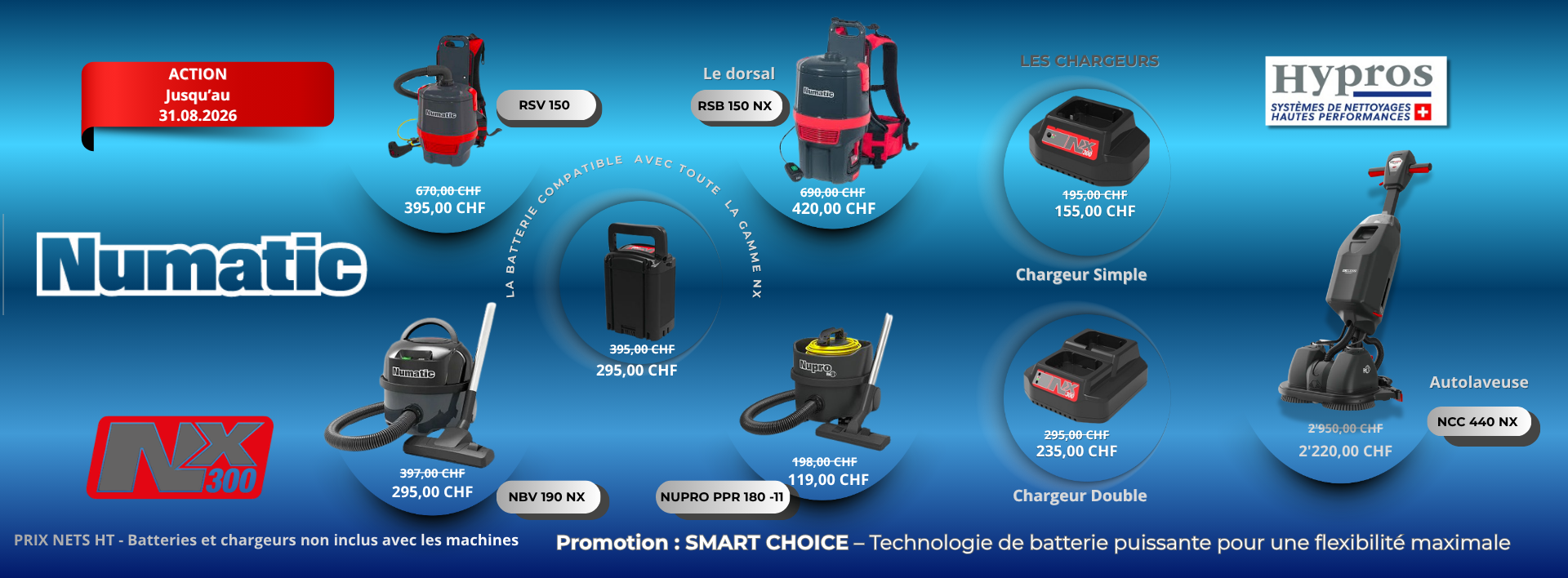 Promo NUMATIC jusqu'au 31.08.26